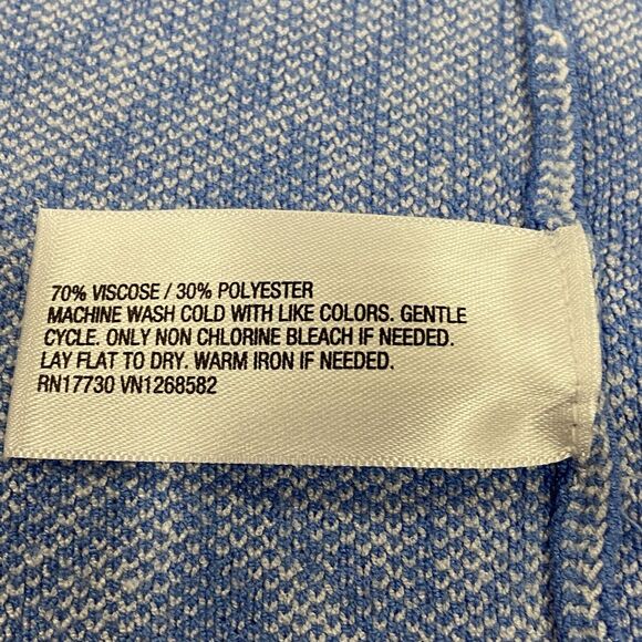 NWT DVF for Target Sea Twig Blue Sleeveless Knit Midi Wrap Dress Women's Size M - Picture 7 of 8